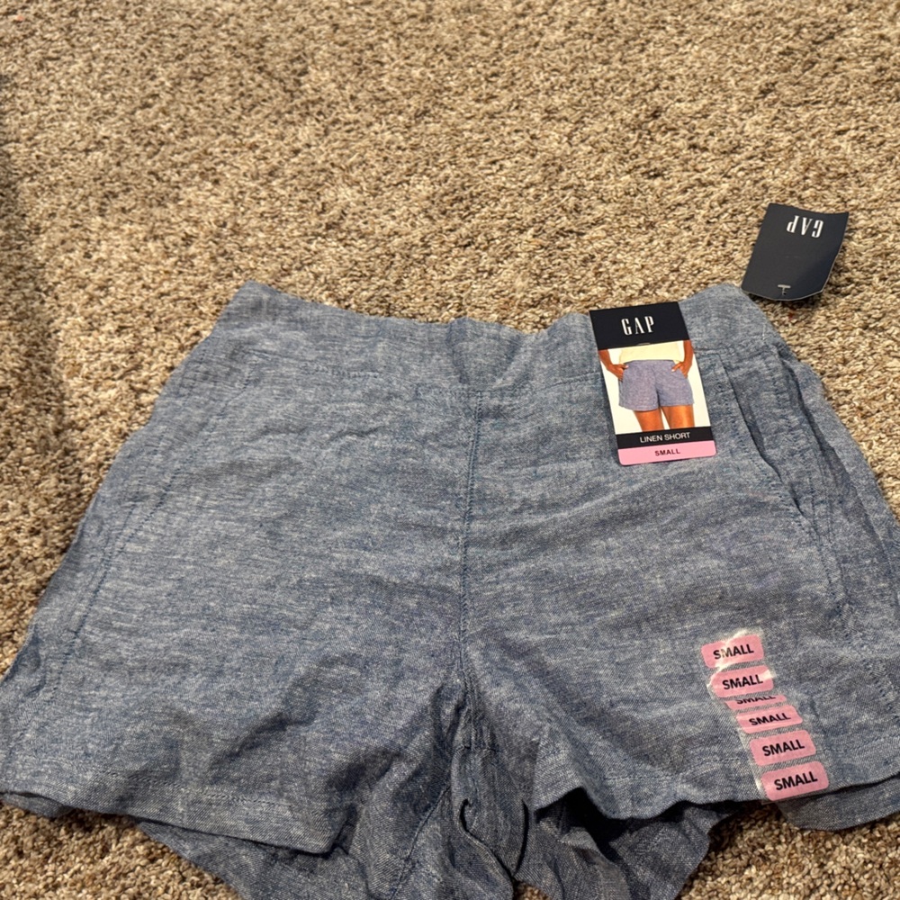 GAP Heathered Blue Casual Shorts